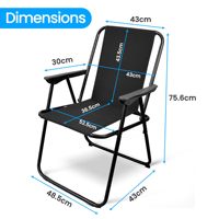 Chaise longue pliante d'extérieur pour jardin, patio, plage, pêche, pique-nique, camping