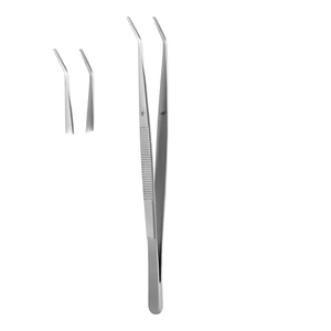 Pinzas de tejido de vendaje profesional, pinzas dentales en ángulo, pinzas Semken, juego dental alemán de acero inoxidable, instrumentos quirúrgicos - Product Image 1
