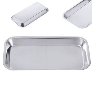 Medical Surgical Trays 201 Stainless Steel Manual Dental Instruments Tray Organizer Holder Sterilized Metal <b>Box</b> ISO 13485 - Product Image 3