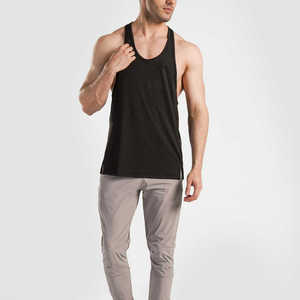 Vente en gros Débardeurs pour homme Style High Street Débardeur à col rond en coton respirant Vêtements de sport décontractés vierges pour homme - Product Image 6