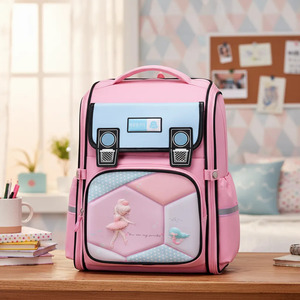 Spacious and <b>Lightweight</b> Canvas School <b>Backpack</b> for Girls - Back to School - Assorted Colors - Product Image 1