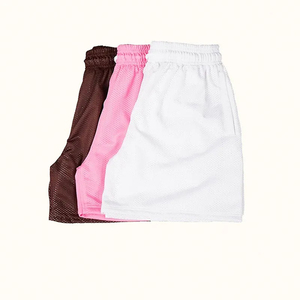 Maille garçons hommes Shorts toile légère tissu décontracté tissé Compression Shorts hommes Gym Shorts plage course Nylon personnalisé grande taille - Product Image 4