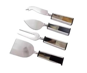 Stainless Steel Flatware Set with <b>Mother</b> of Pearl Handle Popular Horn and Cheese Cutting Tools for Home or Hotel Use - Product Image 1