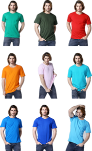 Vente en gros pas cher de haute qualité 180g pour hommes 65% coton 35% polyester T-shirt blanc uni pour hommes - Product Image 5