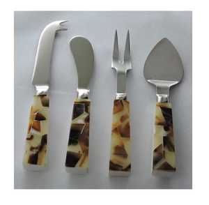 Ensemble de couteaux à fromage en métal plaqué or, ensemble de couverts en acier inoxydable, restaurant, mariage, vente chaude, prix bas, ensemble de couverts - Product Image 3