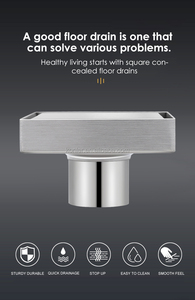 Desagüe <span class=keywords><strong>de</strong></span> Piso para Baño <span class=keywords><strong>de</strong></span> Acero Inoxidable <span class=keywords><strong>de</strong></span> Alta Calidad, Personalizado, Integrado en el Piso, con Filtro para Cabello, para Lavabo <span class=keywords><strong>de</strong></span> Baño - Product Image 5