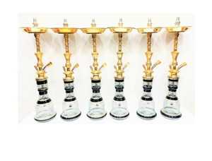 Cachimba Tradicional Egipcia de Lujo en Oferta, Cachimba Midi de Latón Macizo de Alta Calidad de 65 cm con Base de Vidrio, Venta Directa al por Mayor - Product Image 4