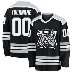 Logo personnalisé et design OEM maillot de hockey sur glace brodé personnalisé en polyester professionnel - Product Image 1