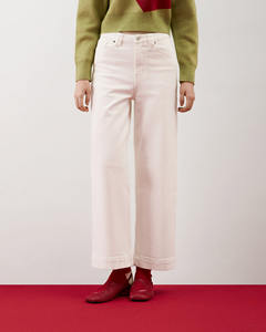 Jeans de Mezclilla Tejida Oscura 100% Algodón para Mujer, de Alta Calidad, Cintura Media, Corte Recto, Casuales, para Invierno, Impermeables y Transpirables - Product Image 1