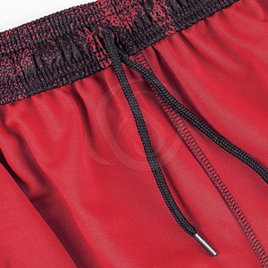 Concevez vos propres shorts décontractés pour hommes avec taille élastique et motif uni en polyester/coton, service personnalisé OEM - Product Image 5