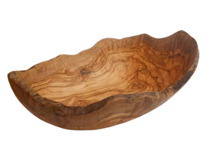 Bol en bois d'acacia couleur naturelle cuisine forme ovale bol à fruits en bois massif personnalisé pièce maîtresse de Table - Product Image 6