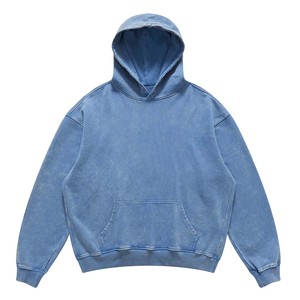 Top qualité hommes 350 gsm à 500 gsm vintage sweat à capuche américain/style de rue patchs vierges broderie pull à capuche - Product Image 3