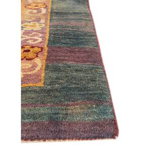 พรมขนสัตว์ถักมือลายเหรียญสีเบจและสีน้ำตาล ขนาด 9x12 ฟุต รูปทรงสี่เหลี่ยมผืนผ้า สำหรับห้องนั่งเล่น หนา 10 มม. รุ่น Paem-1488 - Product Image 4