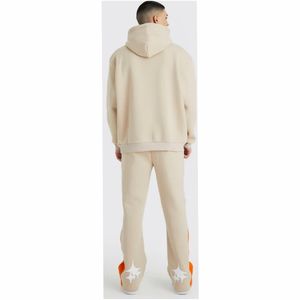 2025 nuevo Color impreso patrón sólido Hombre Ropa Deportiva de invierno traje cálido Sudadera con capucha pantalones con chándal camisas traje hombres - Product Image 2