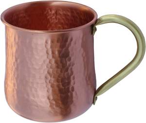 Tasse élégante en cuivre, verres polis faits à la main de qualité supérieure pour villa, cuisine, bar, hôtel et extérieur - Product Image 2