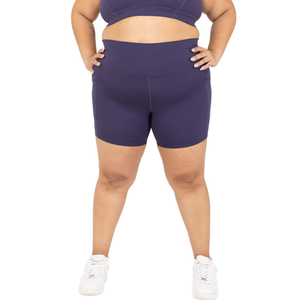 Shorts de yoga grande taille avec poches, taille haute, tissu extensible, soutien, vêtements de sport actifs, shorts d'entraînement de gym pour femmes - Product Image 4