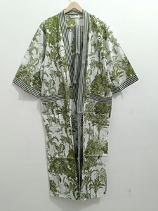 ชุดคลุมกิโมโนผ้าฝ้ายพิมพ์ลายชุดเพื่อนเจ้าสาวชุดนอนฤดูร้อนชุดกิโมโนขนาดเดียวของขวัญสำหรับแฟนสาว - Product Image 4