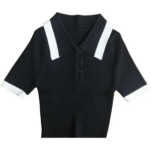 เสื้อยืดโชว์สะดือของผู้หญิงทรงสลิมมิ่งด้านหน้าสำหรับฤดูร้อนออกแบบโลโก้ตามสมัยนิยมด้วยผ้าฝ้ายเป็นมิตรกับสิ่งแวดล้อม - Product Image 6