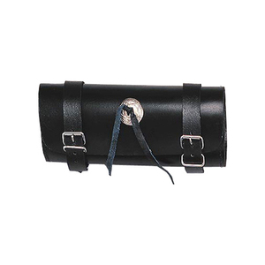 Sac à fourche en cuir noir HMB-3030A outils, sacs de moto, sac à outils de voyage pour moto - Product Image 1