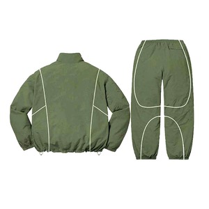 Hot Selling Unisex 2-Piece Training Jogging Windbreaker Tracksuit Hooded Zip Nylon <b>Jacket</b> Sweatpants for Men Unisex Windbreaker - Product Image 4