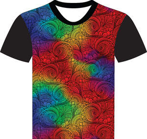 Camiseta de cuello redondo para hombre totalmente personalizada, manga corta, diseño liso y ropa informal de punto de color sublimada - Product Image 1