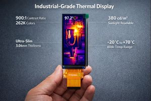 وحدة شاشة عرض IPS TFT <span class=keywords><strong>LCD</strong></span> مقاس 3.5 بوصة بدقة 340×800 لأجهزة التصوير الحراري المحمولة ومقاييس الحرارة الصناعية - Product Image 4