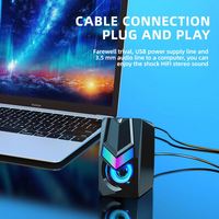 Jertech S3 petite boîte de son USB équipement de fête DJ voiture haut-parleur rétro-éclairé accessoires amplificateurs RGB filaire Mini haut-parleur de jeu