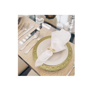 Plaque de charge en laiton antique fleur martelée design plaque en or poli brillant plaque de chargeur en laiton à bas prix - Product Image 1