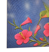 Impresión UV Metal en relieve decoración de pared 3D mapache mosaico Animal arte Panel para la decoración de la sala de estar del hogar