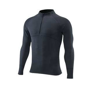 Haut à manches longues personnalisé pour hommes, chemise de course à Offre Spéciale, entraînement, entraînement, demi-fermeture éclair, séchage rapide, nouveaux hauts actifs - Product Image 4