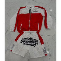 Conjunto Deportivo de Verano para Hombre, Chaqueta Corta Cortavientos de Dos Piezas, 100% Algodón Satinado, Secado Rápido, Estilo Urbano, Personalizable al por Mayor