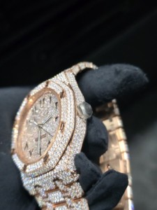 Reloj Mecánico de Acero Inoxidable para Hombre de 41 mm, Estilo Moderno y Antiguo, Cristal de Zafiro, Diamante Moissanita, Personalizado, de Lujo, Hip Hop - Product Image 5