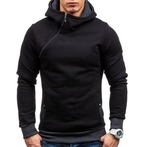 Pull Oem Personnalisé Conception Bicolore Coloré Split Multi Couleur Hoodies Colorblock Deux Tons Hoodies pour Hommes - Product Image 4