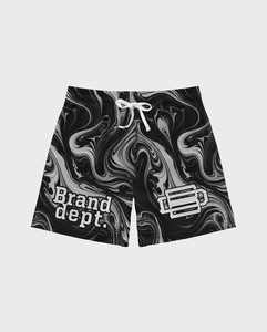 Pantalones cortos estampados de tendencia para hombre con cintura elástica Material de malla transpirable Cordón y bolsillos estampados para presentaciones - Product Image 3