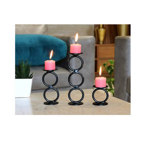 Portavelas de boda de metal de último diseño y artesanías de pilares, artículo decorativo para exteriores para Pascua - Product Image 1