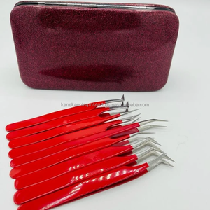 แหนบต่อขนตาสแตนเลสแบบกำหนดเอง ปลายไฟเบอร์ จับถนัดมือ ป้องกันไฟฟ้าสถิต รับผลิตแบรนด์ส่วนตัว สีตามสั่ง อุปกรณ์ต่อขนตา - Product Image 1