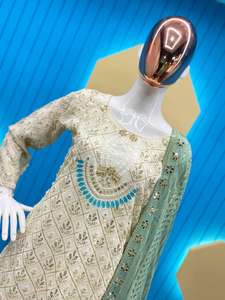 Lancement d'un nouveau design Party Wear Look New Top-Plazzo and Dupatta With Heavy Embroidery Sequence Work - Product Image 5