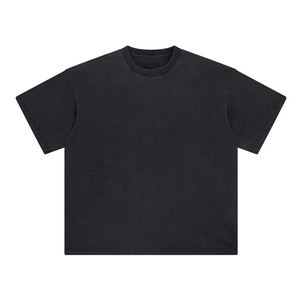 Alta calidad 100% algodón personalizado de gran tamaño Vintage camisetas Unisex lavado ácido estilo al por mayor personalizado camisetas para hombres - Product Image 4