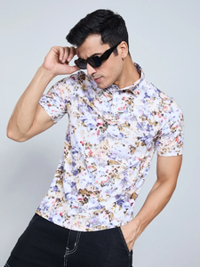 Camiseta de media manga para hombre de alta calidad con cuello de Polo, estampado Digital a la moda, diseño único, cómodo, estirable, 260 gramos de tela - Product Image 2