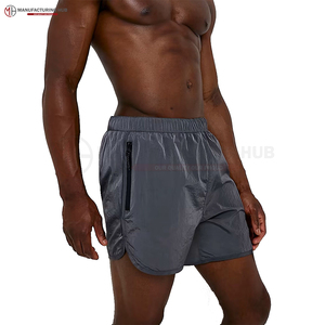 Pantalones cortos de algodón con logotipo personalizado de diferentes colores para hombre, pantalones cortos informales para hombre, ropa de calle de punto, pantalones cortos deportivos lisos - Product Image 5