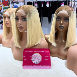 วิกผมแท้สำหรับผู้หญิงผิวดำวิกผมจริง2X6 200g DD 12นิ้วจากธรรมชาติสีน้ำตาล2X6 - Product Image 5