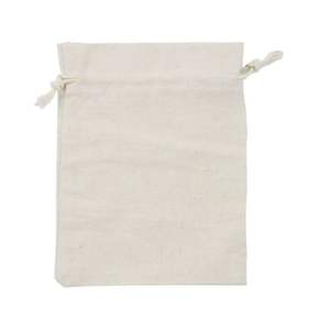 Sacs de rangement réversibles écologiques 100% coton avec cordon de serrage, sacs de voyage, emballage cadeau, utilisation en vrac, sacs en tissu réutilisables - Product Image 1