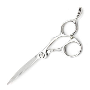 Ciseaux de coupe de cheveux personnalisés métal acier lames droites 6 pouces coiffure coupe de cheveux ciseaux de barbier - Product Image 4