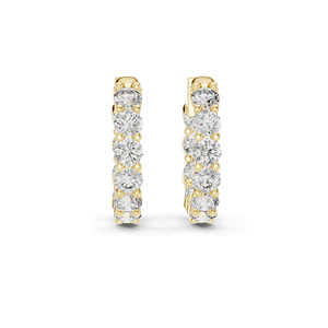 Pendientes de Aro con Diamantes de Laboratorio de 1.6 CT, Claridad VVS-VS EF, Oro de 18KT, 14KT, 10KT y Plata 925, Oro Rosa, Amarillo y Blanco - Product Image 2