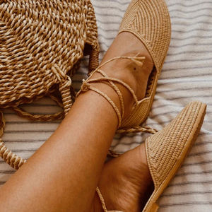 Vente en gros de pantoufles et sandales marocaines faites à la main en raphia, chaussures tissées écologiques pour femmes et hommes, commande en gros, fournisseur direct - Product Image 2