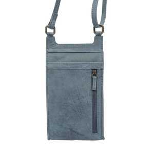 Bolso cruzado de teléfono de cuero genuino Vintage de aspecto resistente antiguo desgastado Estilo vintage Fabricante de proveedores indios superiores - Product Image 3