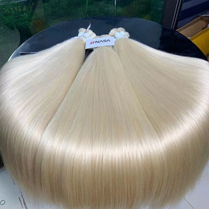 Un fournisseur vietnamien de confiance propose des extensions de cheveux humains lisses super doublement dessinées de qualité supérieure couleur de cheveux en vrac PLA02 - Product Image 1