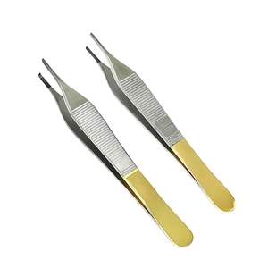 Hospital Dental Clinics Acero inoxidable Reutilizable Estéril Profesional Quirúrgico Cuidado de heridas Pinzas Fórceps - Product Image 3