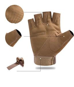 Gants de chasse pour hommes de haute qualité en gros, type demi-doigts, gants tactiques sans doigts pour la remise en forme en plein air, Pakistan - Product Image 2