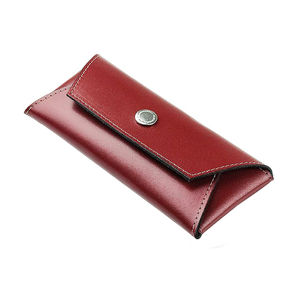 Caja plegable para gafas triangulares para hombres y mujeres, caja de gafas de sol de cuero Pu impermeable hecha a mano, caja de almacenamiento plegable de alta calidad - Product Image 1